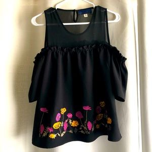 Off shoulder Black Top